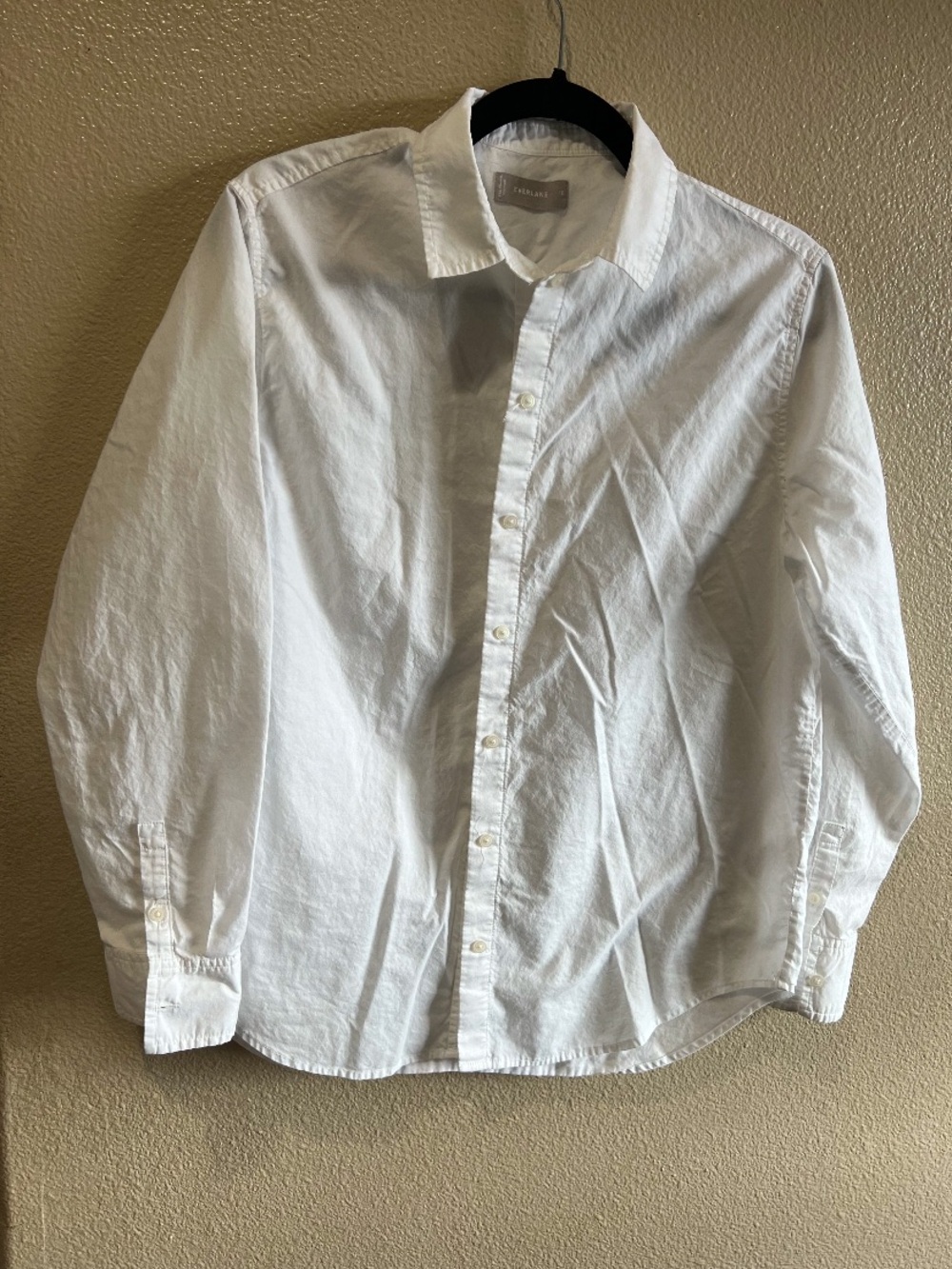 THE MUST-HAVE SHIRT IN SILKY COTTON size 10 button up modest career - Picture 5 of 6
